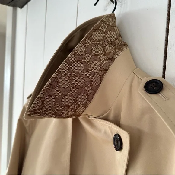 Coach Short Trench Coat Jacket Sz M NWOT - Picture 7 of 16